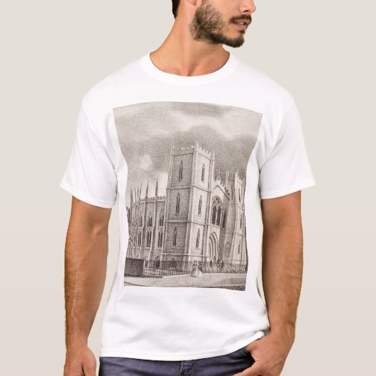 Middeleeuwse Christelijke Kerk T-shirt (Voorkant)