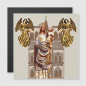 Middeleeuwse Christelijke kunst Magnetische Kaart (Voorkant / Achterkant)