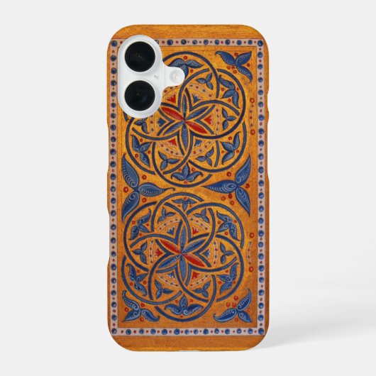 Middeleeuwse cirkels iPhone 16 hoesje (Achterkant)