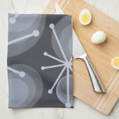 Middeleeuwse cirkels Starbursts Slate Theedoek (Quarter Fold)