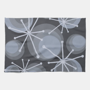Middeleeuwse cirkels Starbursts Slate Theedoek