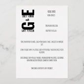 Middeleeuwse collage folie uitnodiging (Achterkant)