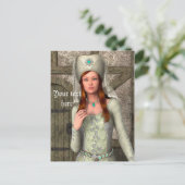 Middeleeuwse Dame  Briefkaart (Staand voorkant)