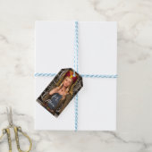Middeleeuwse Dame Cadeaulabel (Met Touw)