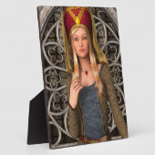 Middeleeuwse Dame Fotoplaat (Zijkant)