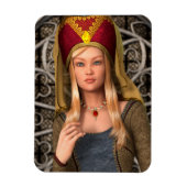 Middeleeuwse Dame Magneet (Verticaal)