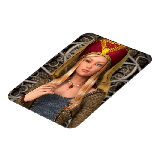 Middeleeuwse Dame Magneet (Linkerzijde)
