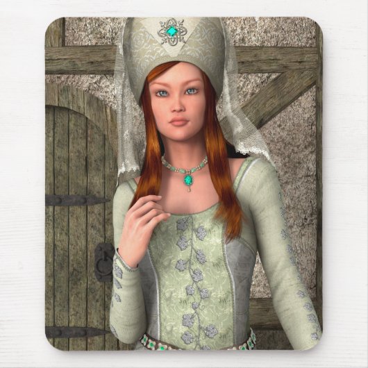 Middeleeuwse Dame  Muismat (Voorkant)
