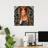 Middeleeuwse Dame Poster (Thuiskantoor)