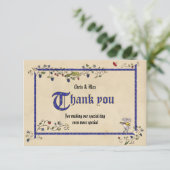 Middeleeuwse dieren bedanken u platte kaart (Staand voorkant)