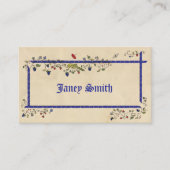 Middeleeuwse dieren vlakke gepersonaliseerde plaat plaatskaartje (Voorkant)