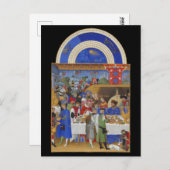 Middeleeuwse Dierenriem Januari Steenbok & Briefkaart (Voorkant / Achterkant)