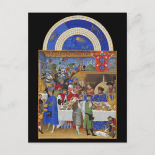 Middeleeuwse Dierenriem Januari Steenbok & Briefkaart