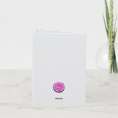 Middeleeuwse dobbelstenen bedankkaart (Achterkant)