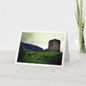 Middeleeuwse Dolbadarn Castle, Noord-Wales Kaart (Voorkant)