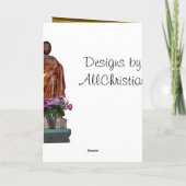 Middeleeuwse doop feestdagen kaart (Achterkant)