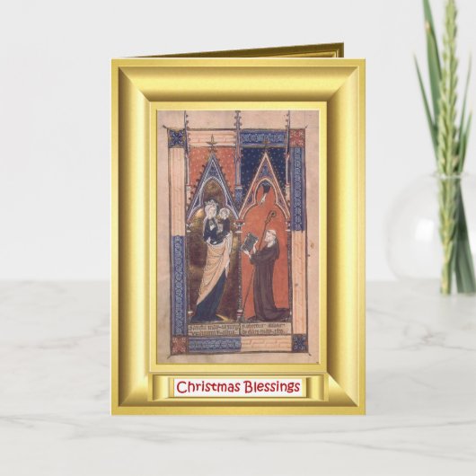 Middeleeuwse doop feestdagen kaart (Voorkant)