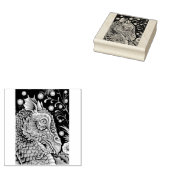 MIDDELEEUWSE DRAAK FANTASIE, GOTISCH, PORTRET, SCH RUBBERSTEMPEL (Gestempeld)