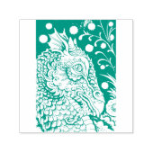 MIDDELEEUWSE DRAAK FANTASIE, GOTISCH, PORTRET, SCH  ZELFINKTENDE STEMPEL (Design)