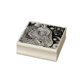 MIDDELEEUWSE DRAAK FANTASY RUBBER STEMPEL Close Up (Stempel)