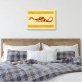 Middeleeuwse Draak Ontwerp 2015 Canvas Afdruk (Insitu (Slaapkamer))