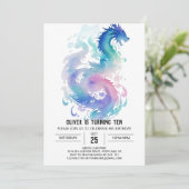 Middeleeuwse Dragon's Mythische Verjaardag Kaart (Staand voorkant)