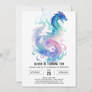 Middeleeuwse Dragon's Mythische Verjaardag Kaart