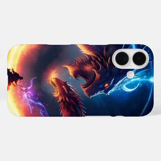 Middeleeuwse Drakenstrijd Case-Mate iPhone Case (Achterkant (horizontaal))