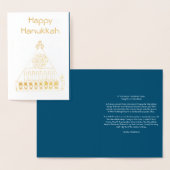 Middeleeuwse driehoekige Chanoeka-lamp Folie Kaarten (Display)