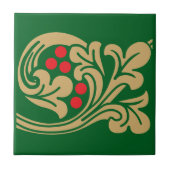Middeleeuwse druivenrank fries patroon A Tegeltje (Voorkant)