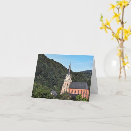 Middeleeuwse Duitse kerk in bergen Kaart (Gele Bloem)