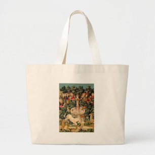 Middeleeuwse Eenhoorn Wandtapijten Print: Met Cloi Grote Tote Bag