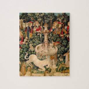 Middeleeuwse Eenhoorn Wandtapijten Print: Met Cloi Legpuzzel