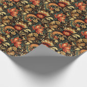 Middeleeuwse Elegante Bloemen  Mok Cadeaupapier (Hoek)