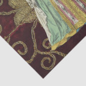 Middeleeuwse elegantie met gouden borduurwerk deco tissuepapier (Detail)