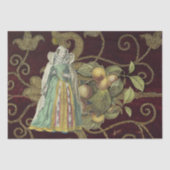 Middeleeuwse elegantie met gouden borduurwerk deco tissuepapier (Voorkant)