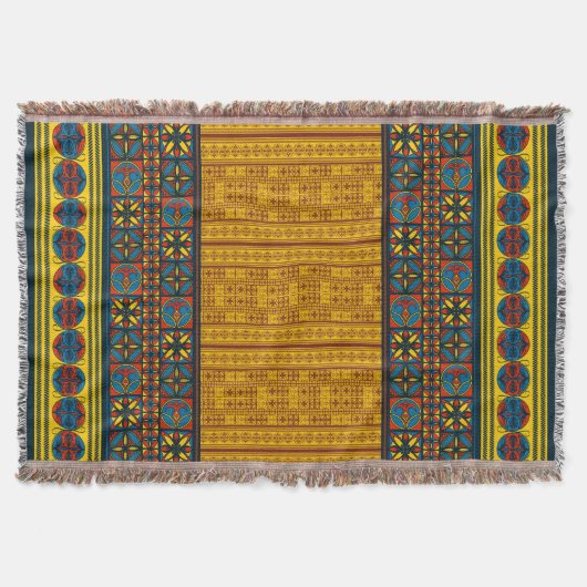 Middeleeuwse elegantie: Spaanse erfgoed gooi deken (Voorkant)