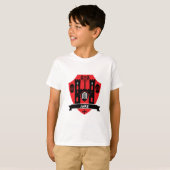 Middeleeuwse Engelse Ridder Draak T-shirt (Voorkant volledig)