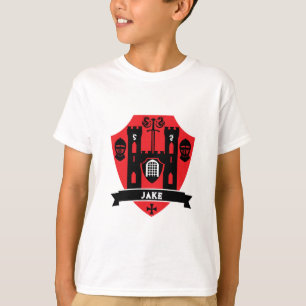 Middeleeuwse Engelse Ridder Draak T-shirt