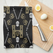 Middeleeuwse Engelse Ridder Draak Theedoek (Quarter Fold)