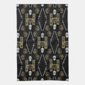 Middeleeuwse Engelse Ridder Draak Theedoek (Verticaal)