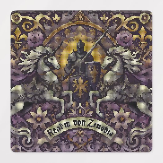 Middeleeuwse etiketten labels (Design 1)