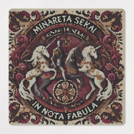 Middeleeuwse etiketten labels (Design 2)