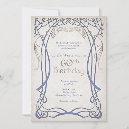 Middeleeuwse Fantasie 60ste verjaardag Kaart (Voorkant)