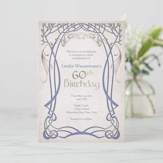 Middeleeuwse Fantasie 60ste verjaardag Kaart (Staand voorkant)