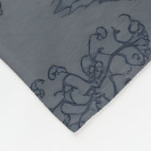 Middeleeuwse fantasie: draak en kasteel fleece deken (Hoek)