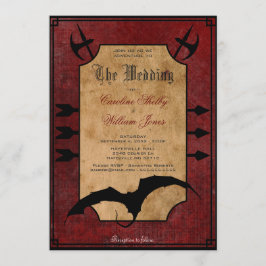 Middeleeuwse Fantasie Draak Trouw Uitnodiging