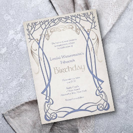 middeleeuwse fantasie elke leeftijd verjaardag kaart