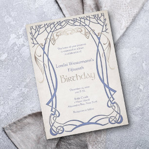 middeleeuwse fantasie elke leeftijd verjaardag kaart