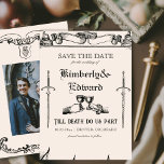 Middeleeuwse fantasie Middeleeuwen gravure Save The Date<br><div class="desc">Middeleeuwse fantasie Middeleeuwen gravure</div>